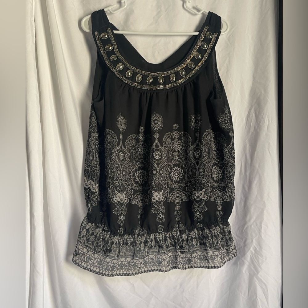 Apt 9 embellished top. So cute! NWOT